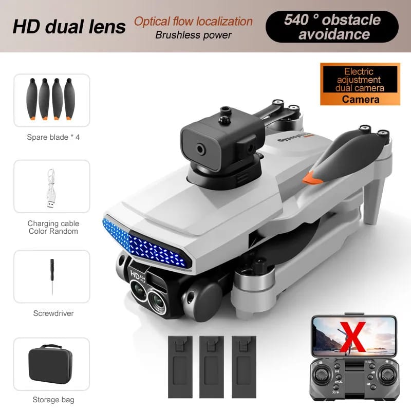 The new D6 professional mini drone 4kWifi FPV HD ESC camera optical flow with obstacle avoidance foldable quadcopter toy gift