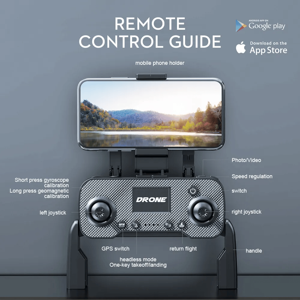 New S6S 4K Mini Drone GPS 5G Wifi HD Camera EIS Camera Optical Flow Brushless Motor Foldable Quadcopter RC Helicopter Toy