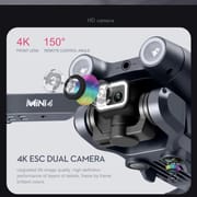 New MINI4 UAV 4K HD ESC Camera Optical Flow Positioning Obstacle Avoidance Foldable Quadcopter Remote Control Drone Toy Boy Gift