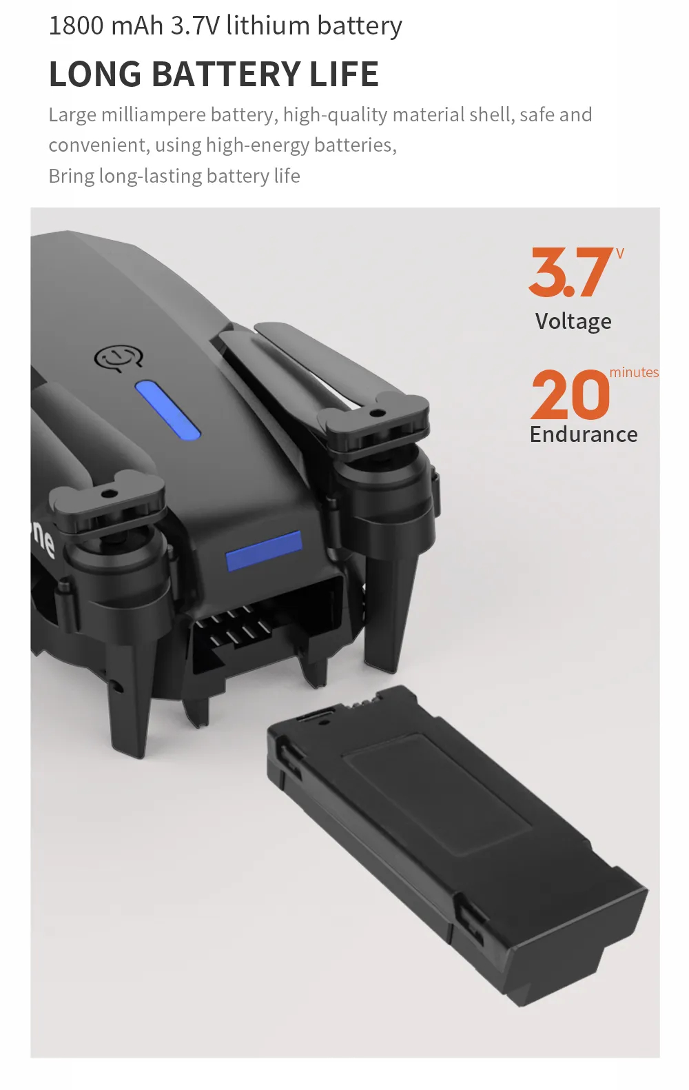 The new E88 professional drone WIFI FPV wide-angle HD 4K 1080P camera height hold foldable quadcopter childrens gifts toys