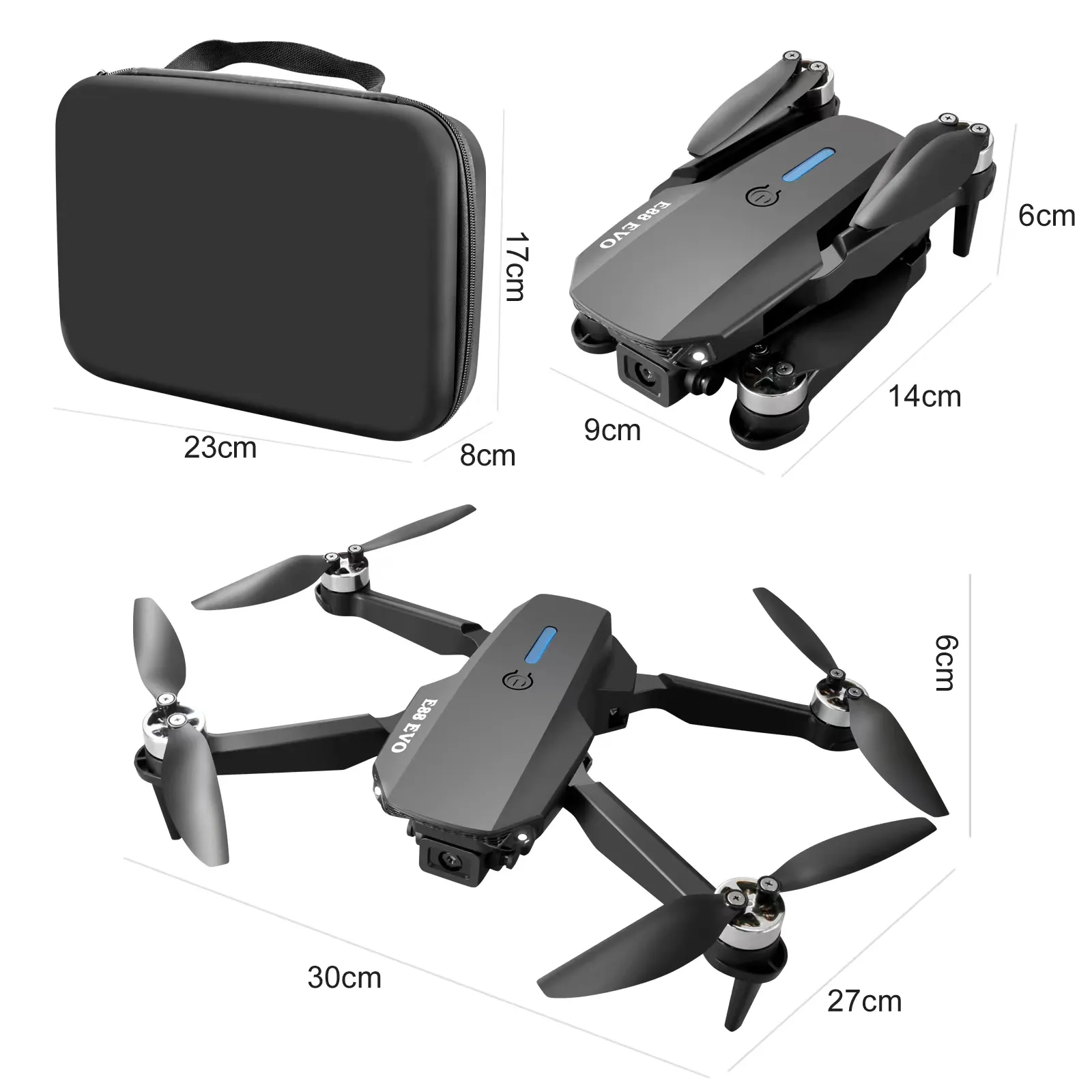Professional Drone E88 4k wide-angle HD camera WiFi fpv height Hold Foldable RC quadrotor helicopter Camera-free childrens toys