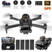 Professional RC MINI Drone 4K 8K ESC HD three camera WIFI FPV brushless motor Obstacle avoidance folding quadcopter toy Gift