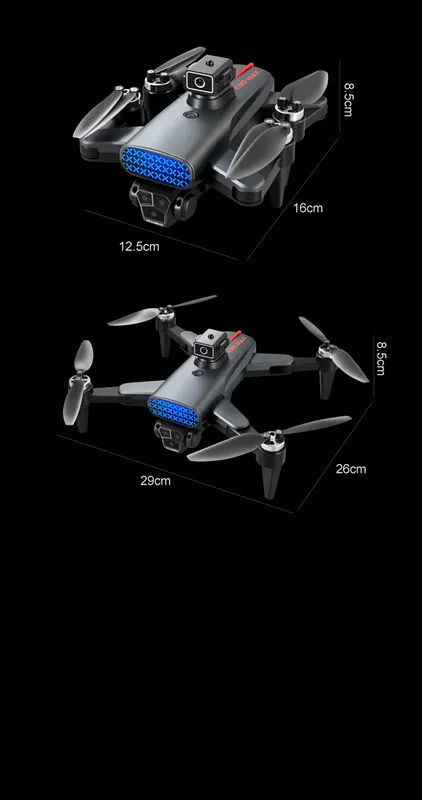 New K90MAX UAV professional 4K Wifi Obstacle avoidance HD three camera GPS Brushless motor Foldable RC quadcopter FPV toy gift