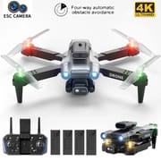 Professional mini LED light drone 4K WIFI HD ESC camera Fpv with optical flow obstacle avoidance folding quadcopter toy gift