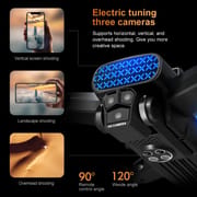 New K90MAX UAV professional 4K Wifi Obstacle avoidance HD three camera GPS Brushless motor Foldable RC quadcopter FPV toy gift