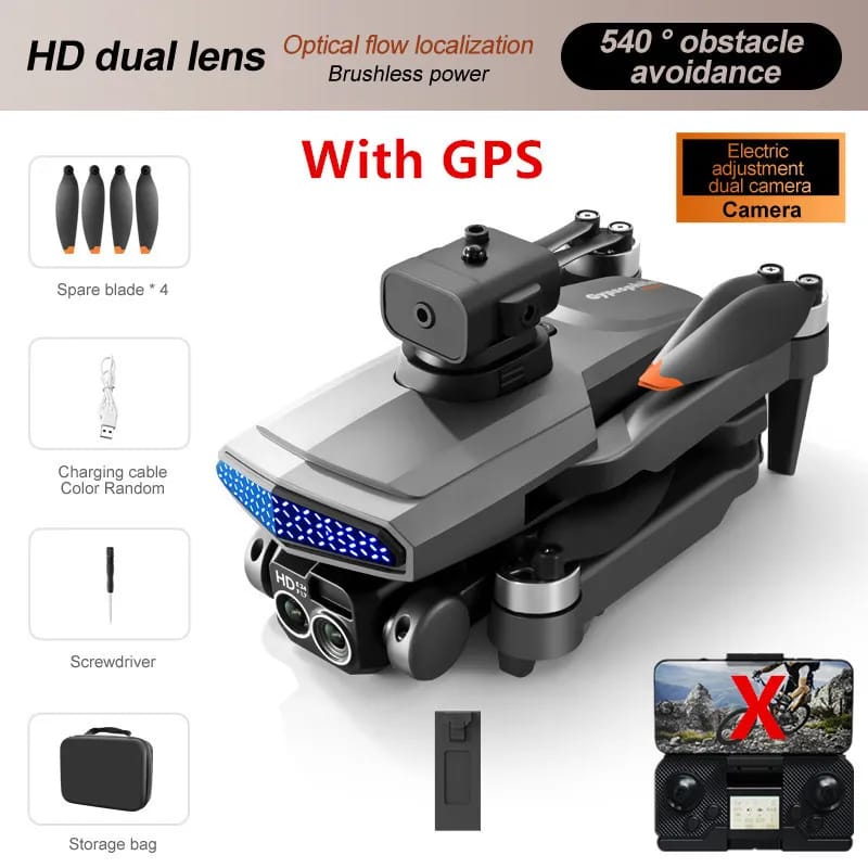 The new D6 professional mini drone 4kWifi FPV HD ESC camera optical flow with obstacle avoidance foldable quadcopter toy gift