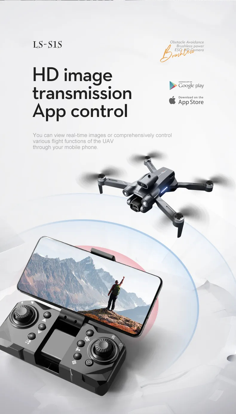 4K drone professional HD6K ESC camera WIFI FPV optical flow positioning obstacle avoidance four-axis foldable RC helicopter toys