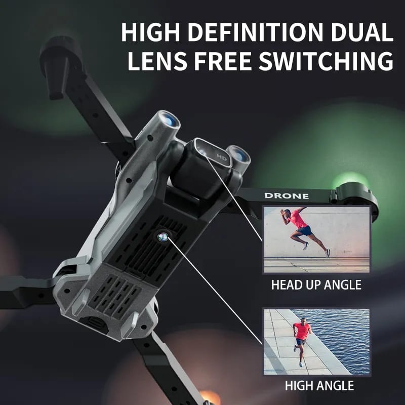 Professional mini LED light drone 4K WIFI HD ESC camera Fpv with optical flow obstacle avoidance folding quadcopter toy gift