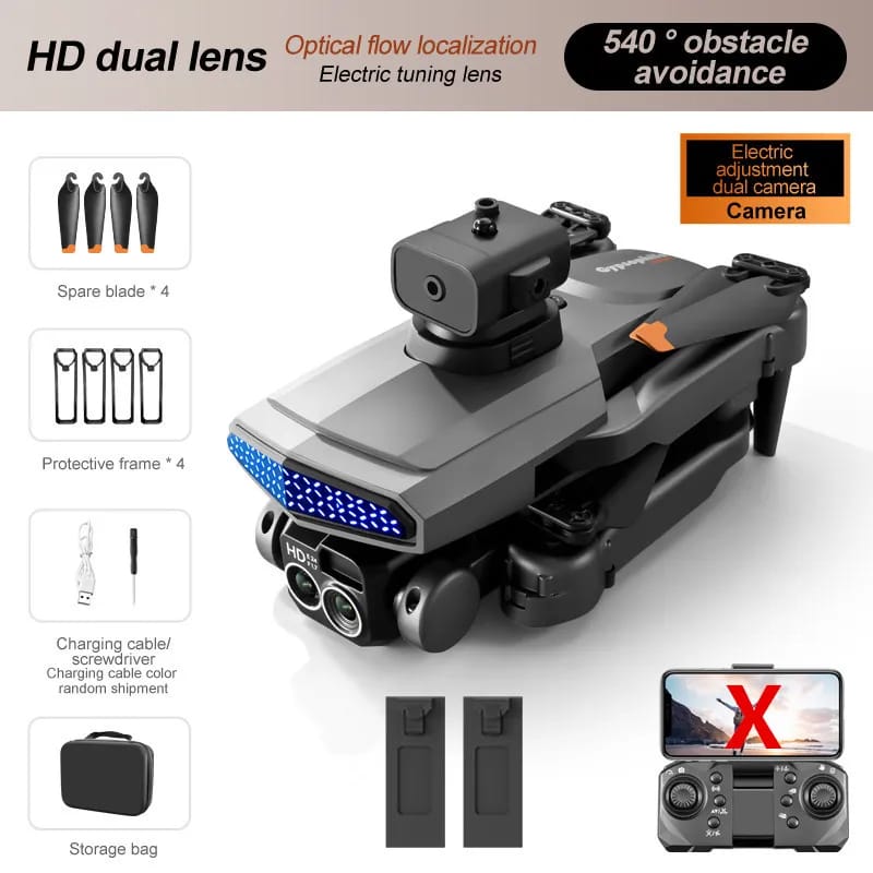 The new D6 professional mini drone 4kWifi FPV HD ESC camera optical flow with obstacle avoidance foldable quadcopter toy gift