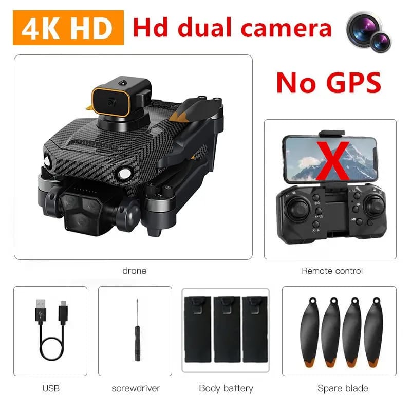 Professional RC MINI Drone 4K 8K ESC HD three camera WIFI FPV brushless motor Obstacle avoidance folding quadcopter toy Gift