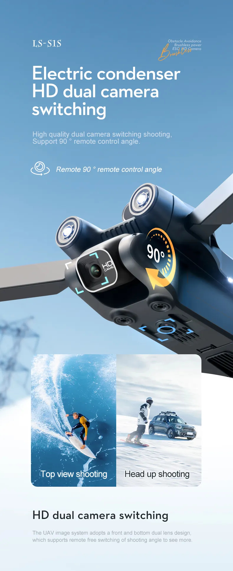 4K drone professional HD6K ESC camera WIFI FPV optical flow positioning obstacle avoidance four-axis foldable RC helicopter toys