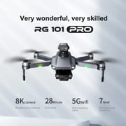 RG101 Pro GPS Drone 8K With 2-axis Gimbal HD Dual Camera 5G WIFI 360° Obstacle Avoidance Brushless Foldable Quadcopter Dron