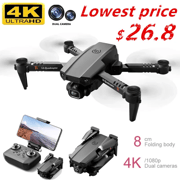 2021 New Mini Drone XT6 4K 1080P HD Camera WiFi Fpv Air Pressure Altitude Hold Foldable Quadcopter RC Drone Kid Toy GIft
