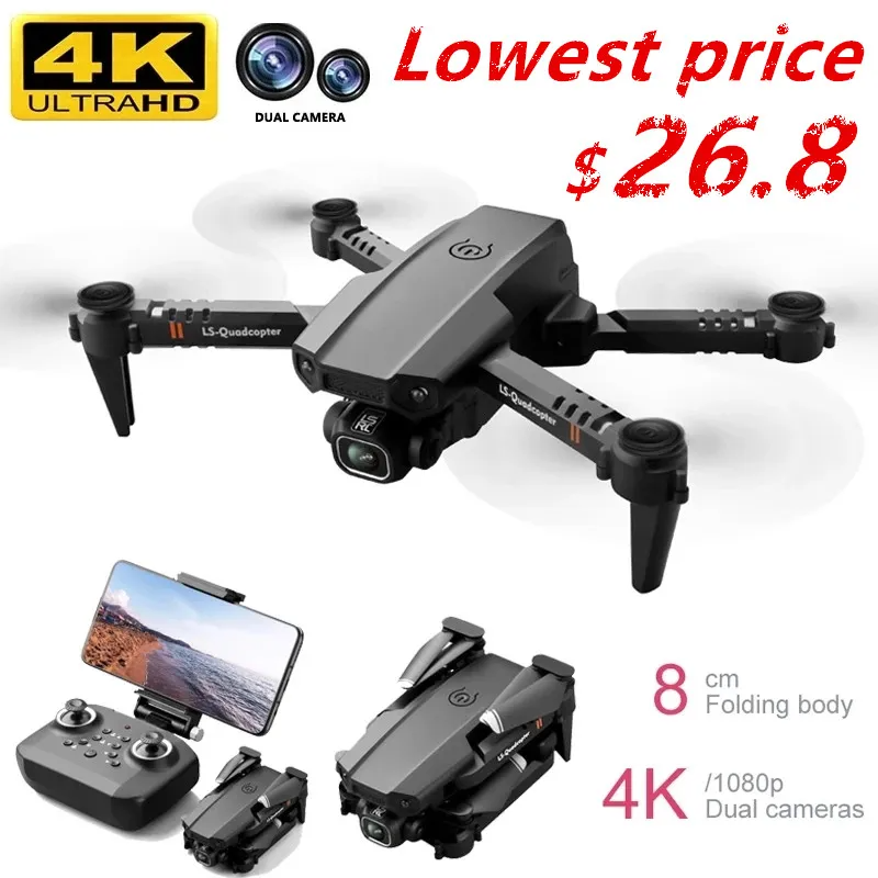 2021 New Mini Drone XT6 4K 1080P HD Camera WiFi Fpv Air Pressure Altitude Hold Foldable Quadcopter RC Drone Kid Toy GIft