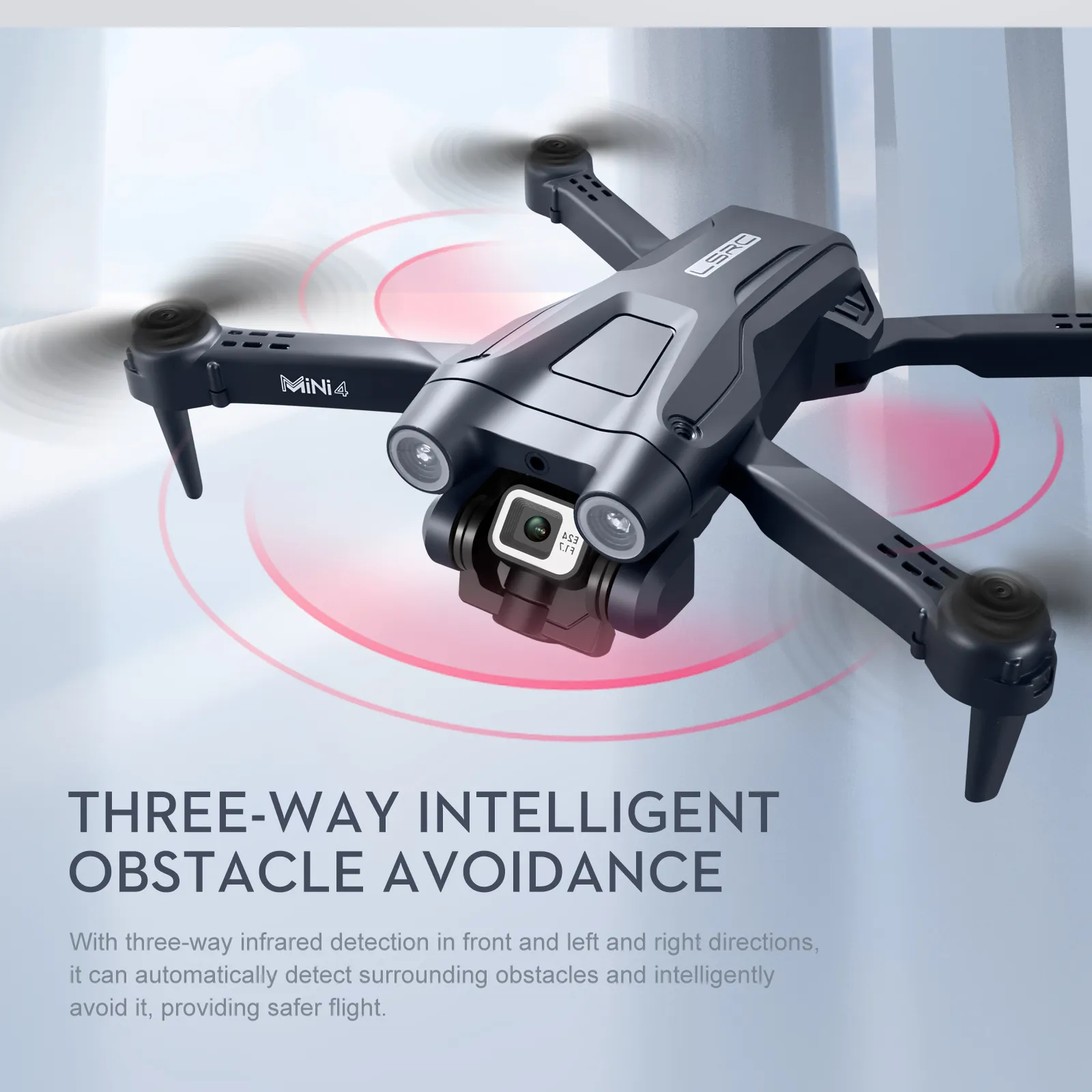 New MINI4 UAV 4K HD ESC Camera Optical Flow Positioning Obstacle Avoidance Foldable Quadcopter Remote Control Drone Toy Boy Gift