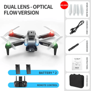 Professional mini LED light drone 4K WIFI HD ESC camera Fpv with optical flow obstacle avoidance folding quadcopter toy gift