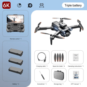 4K drone professional HD6K ESC camera WIFI FPV optical flow positioning obstacle avoidance four-axis foldable RC helicopter toys