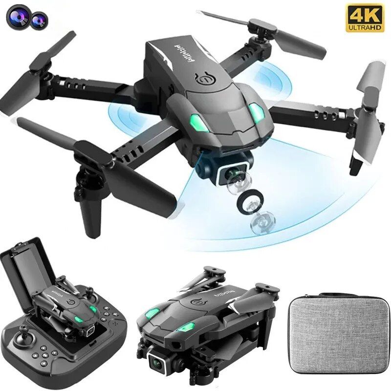 The new S128 mini drone 4K HD camera three-sided obstacle avoidance and height-setting professional foldable quadcopter toy