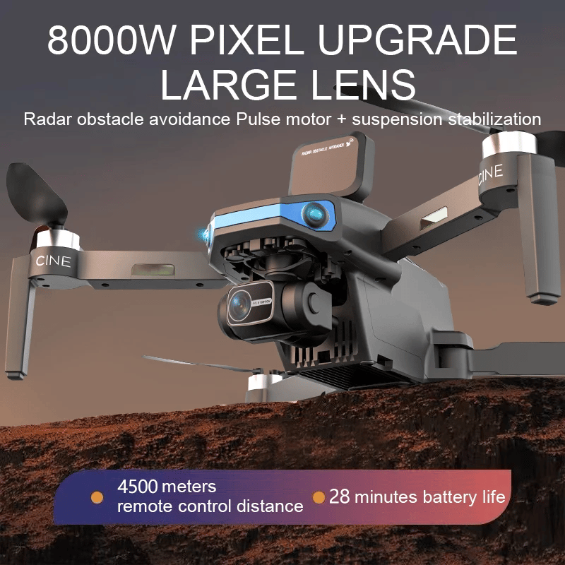 8K high-definition aerial drone AE3ProMAX laser obstacle avoidance brushless three-axis gimbal remote control aircraft