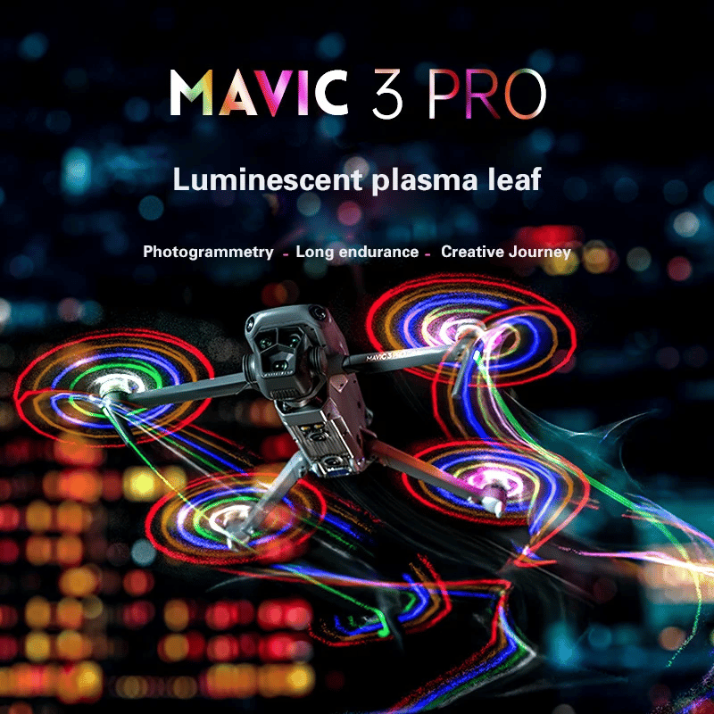 Suitable for DJI DJI MAVIC3PRO luminous blade LED unmanned aerial vehicle noise reduction propeller