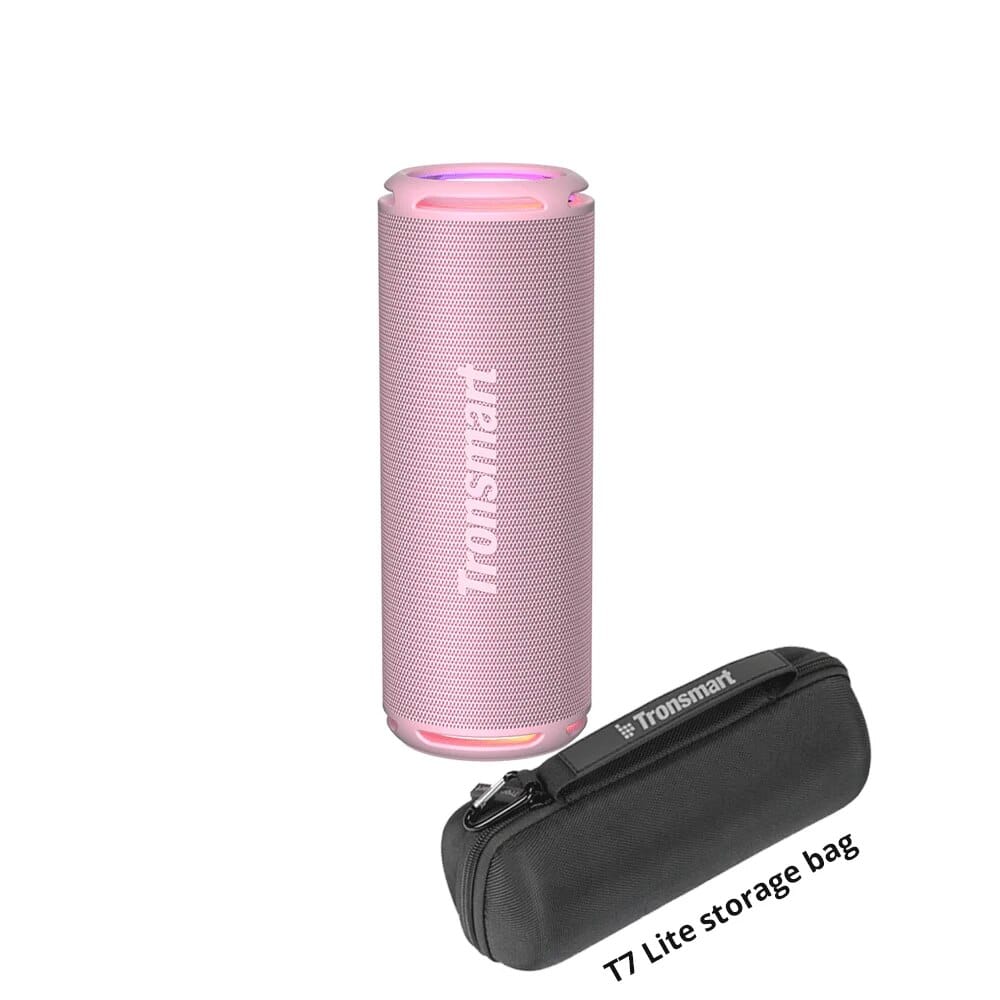 Tronsmart T7 Lite Bluetooth Speaker Enhanced Bass Portable Speaker with 24H Playtime, APP Control, IPX7 Waterproof for Camping