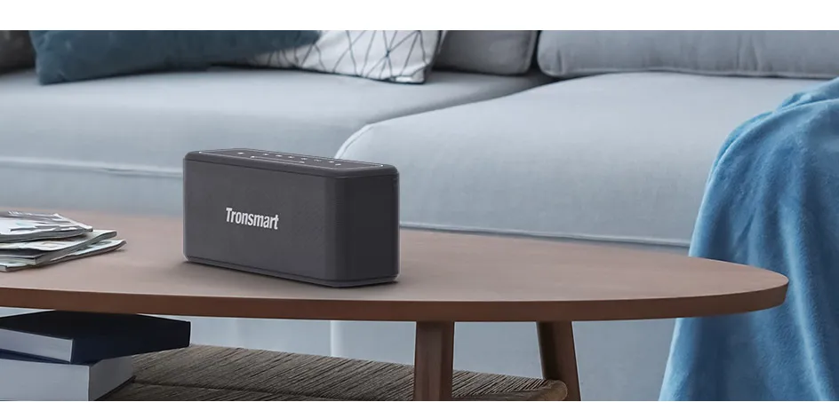 Tronsmart Mega Pro Bluetooth Speaker 60W Portable Speaker Enhanced Bass Column with NFC, IPX5 Waterproof, Voice Assistant