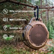 mifa Tango Portable Bluetooth Speaker With Flashlight,IP67 Waterproof &Shockproof,Bass Loudness Bluetooth 5.3, 25 HoursPlaytime