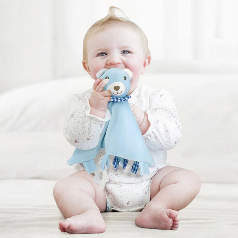 Baby Comforter Toys Plush Bunny Elephant Sleeping Towel Montessori Baby Rattles Stuffed Animals Appease Baby Toys 0 12 Months