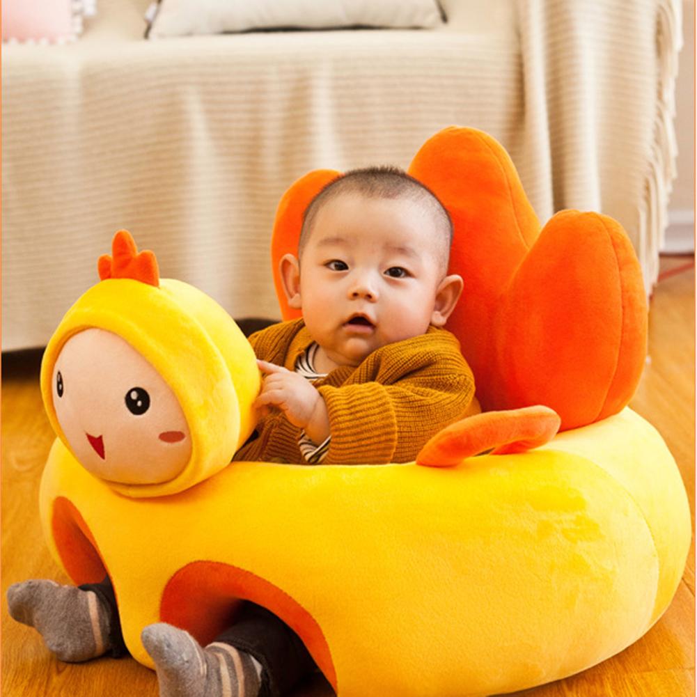 Baby Learn Sitting Sofa Seat Cover Cartoon Plush Support Seat Learn To Sit Baby Plush Toys For 0-3 M (Without Filler) Baby Learn Sitting Sofa Seat Cover Cartoon Plush Support Seat Learn To Sit Baby Plush Toys For 0-3 M (Without Filler)