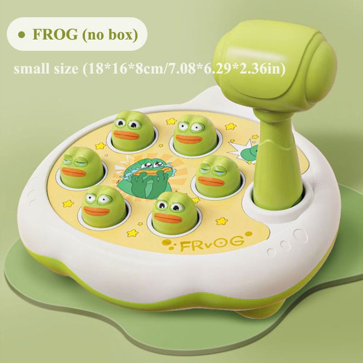Duck/Frog/Pig Baby Toy Montessori Learning Game Educational Puzzle Gift for 12 24 Months Toddler Boy/Girl with Hammer
