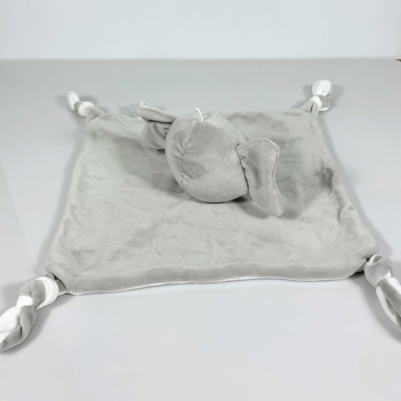 Baby Comforter Toys Plush Bunny Elephant Sleeping Towel Montessori Baby Rattles Stuffed Animals Appease Baby Toys 0 12 Months