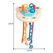 Baby Montessori Toys Pull String Sensory Toys Baby 6 12 Months Silicone Develop Teething Activity Toys for Kids Educational Toys