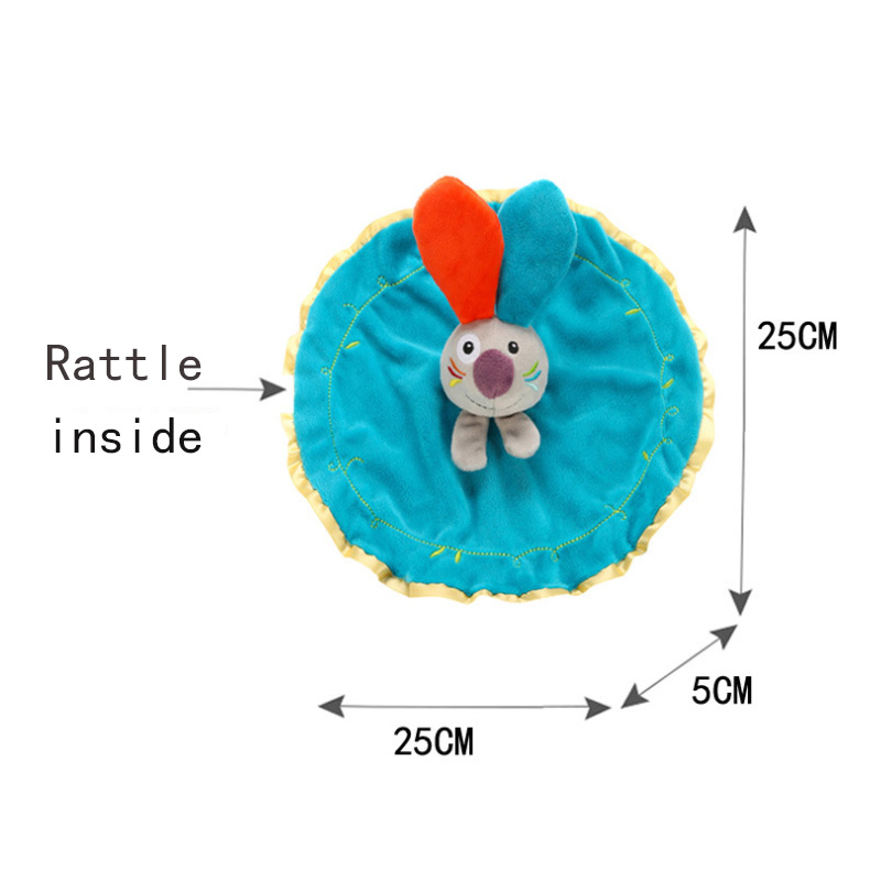 Baby Comforter Toys Plush Bunny Elephant Sleeping Towel Montessori Baby Rattles Stuffed Animals Appease Baby Toys 0 12 Months