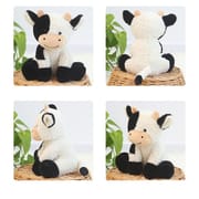 Cartoon Milk Cattle Doll White & Black Soft Cow Stuffed Animal Plushie Toys For Kids Appease Toy Cute Nap Pillow Baby Gifts