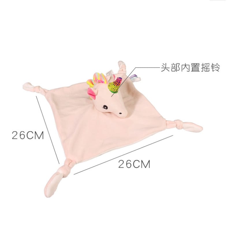 Baby Comforter Toys Plush Bunny Elephant Sleeping Towel Montessori Baby Rattles Stuffed Animals Appease Baby Toys 0 12 Months