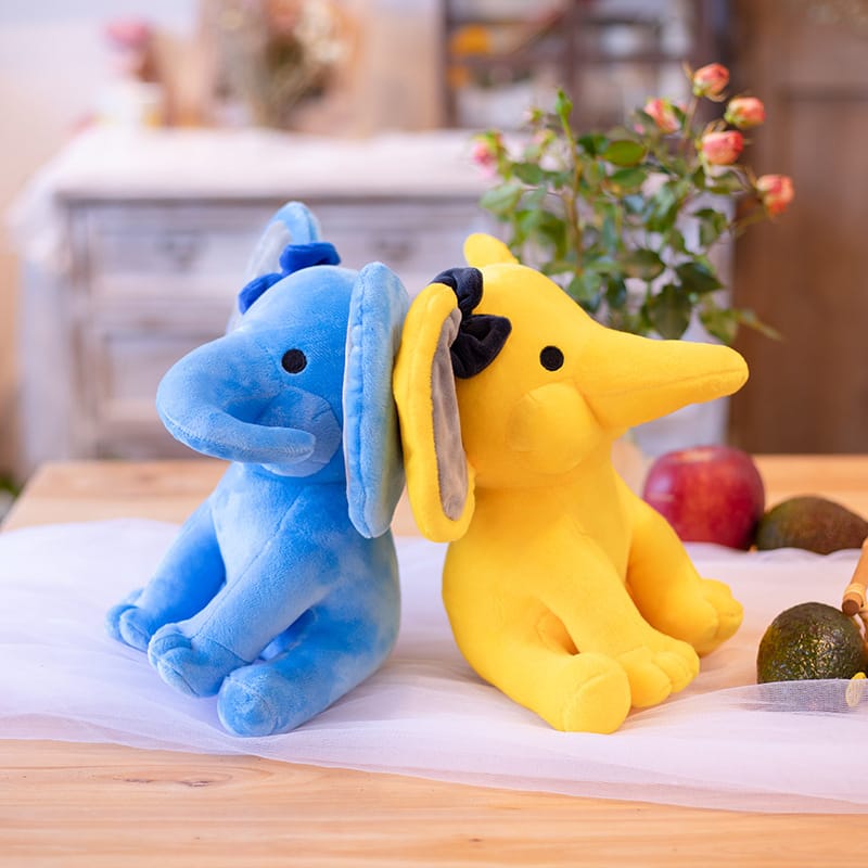 Elephant Plush Toys Kawaii Baby Toy Stuffed Animal Doll for Kids White Elephant Toys Cartoon for Girls Cute Toys for Wedding