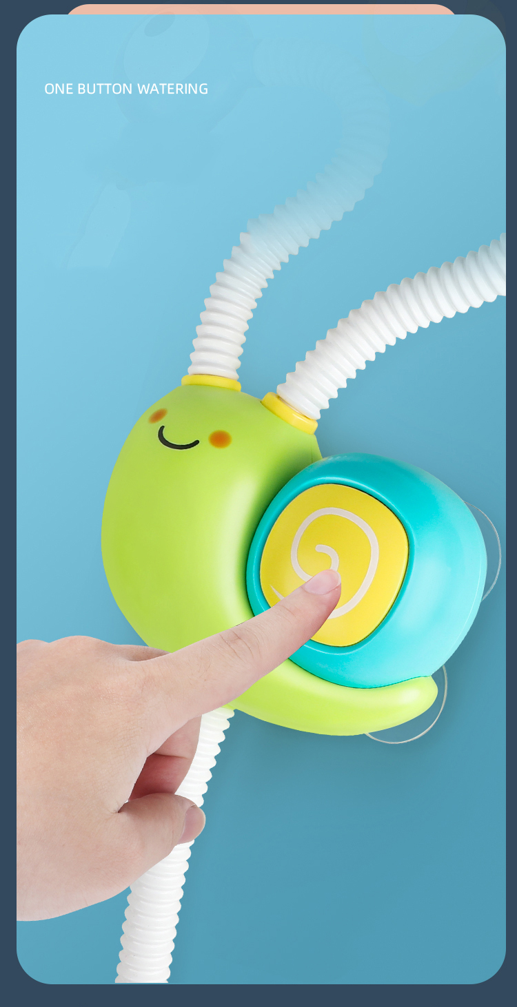 Bath Toys Water Game Snail Spraying Faucet Shower Electric Water Spray Toy For Baby Bathtime Bathroom Kids Toys