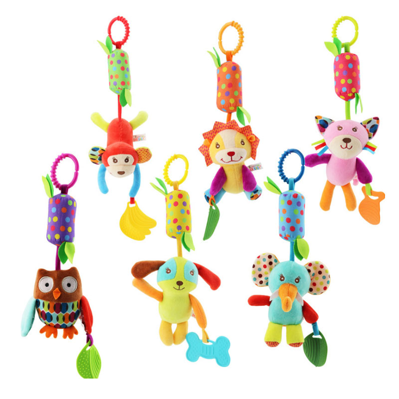 Good Quality Newborn Baby Rattles Plush Stroller Cartoon Animal Toys Baby Mobiles Hanging Bell Educational Baby Toys 0-24 Months Good Quality Newborn Baby Rattles Plush Stroller Cartoon Animal Toys Baby Mobiles Hanging Bell Educational Baby Toys 0-24 Months