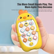 Electronic Baby Cell Phone Toy Battery Powered Silicone Baby Chewing Toys Plastic Early Educational Mobile Phone for Infant Gift