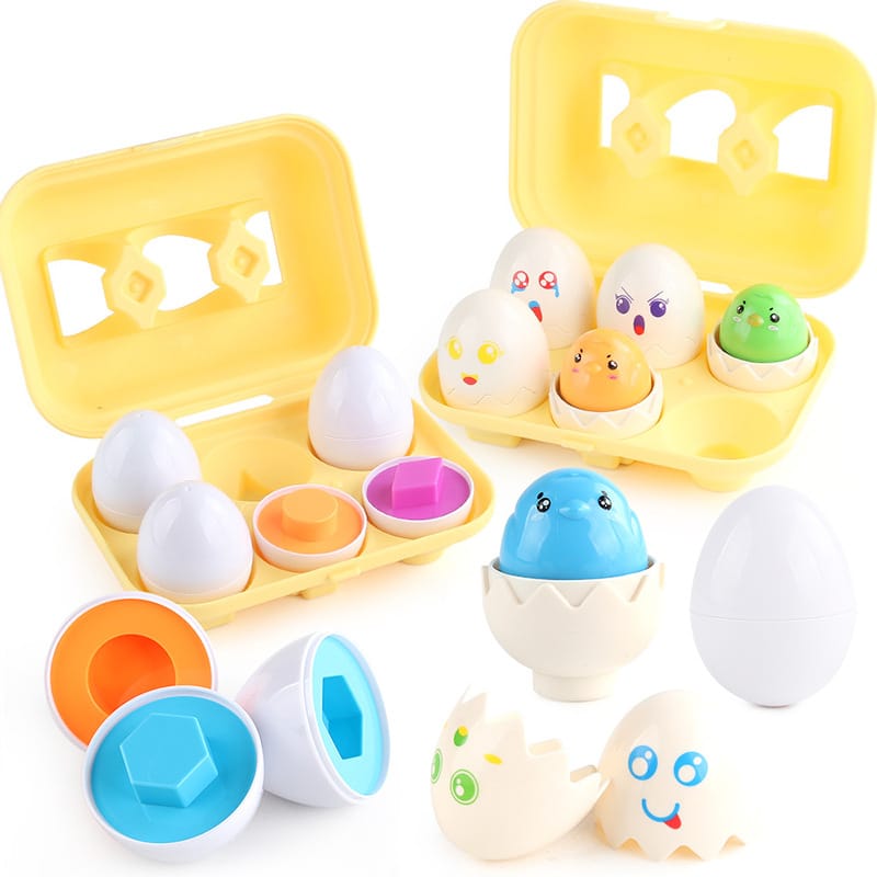 Baby Learning Educational Toy Smart Egg Toy Games Shape Matching Sorters Toys Montessori Eggs Toys For Kids