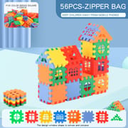 50pcs/lot Building Blocks Baby Paradise House spelling puzzle blocks City DIY Creative Model Figures Educational Kids Toys