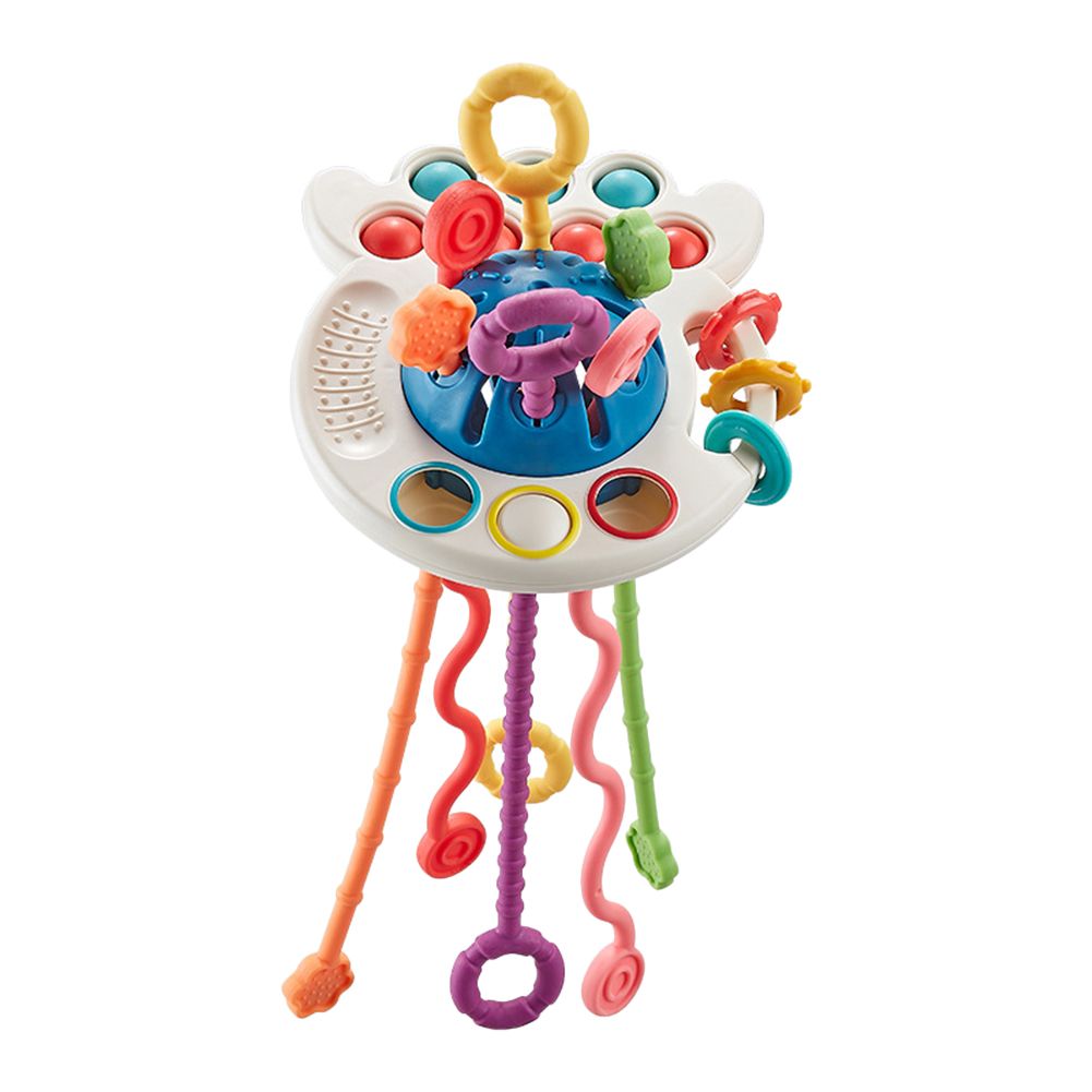 Baby Montessori Toys Pull String Sensory Toys Baby 6 12 Months Silicone Develop Teething Activity Toys for Kids Educational Toys