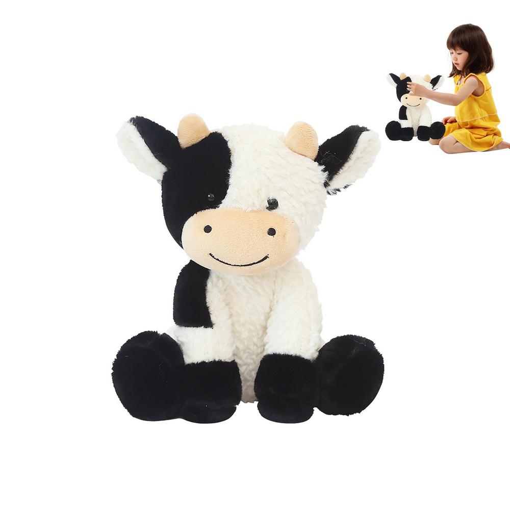 Cartoon Milk Cattle Doll White & Black Soft Cow Stuffed Animal Plushie Toys For Kids Appease Toy Cute Nap Pillow Baby Gifts Cartoon Milk Cattle Doll White & Black Soft Cow Stuffed Animal Plushie Toys For Kids Appease Toy Cute Nap Pillow Baby Gifts