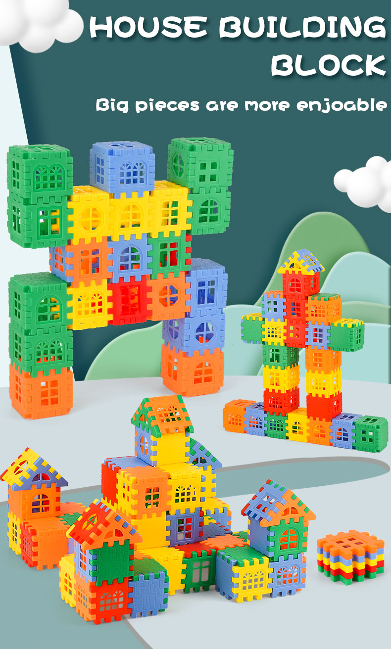 50pcs/lot Building Blocks Baby Paradise House spelling puzzle blocks City DIY Creative Model Figures Educational Kids Toys 50pcs/lot Building Blocks Baby Paradise House spelling puzzle blocks City DIY Creative Model Figures Educational Kids Toys