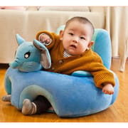 Baby Learn Sitting Sofa Seat Cover Cartoon Plush Support Seat Learn To Sit Baby Plush Toys For 0-3 M （Without Filler）