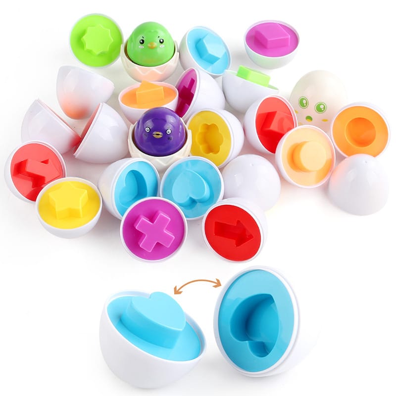 Baby Learning Educational Toy Smart Egg Toy Games Shape Matching Sorters Toys Montessori Eggs Toys For Kids