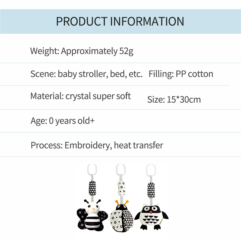 Baby Toy Cartoon Animal Stuffed Hanging Rattle Baby Bed Crib Soft Plush Toys Wind Chimes Best Birthday Gift Newborn 0-18 Month Baby Toy Cartoon Animal Stuffed Hanging Rattle Baby Bed Crib Soft Plush Toys Wind Chimes Best Birthday Gift Newborn 0-18 Month