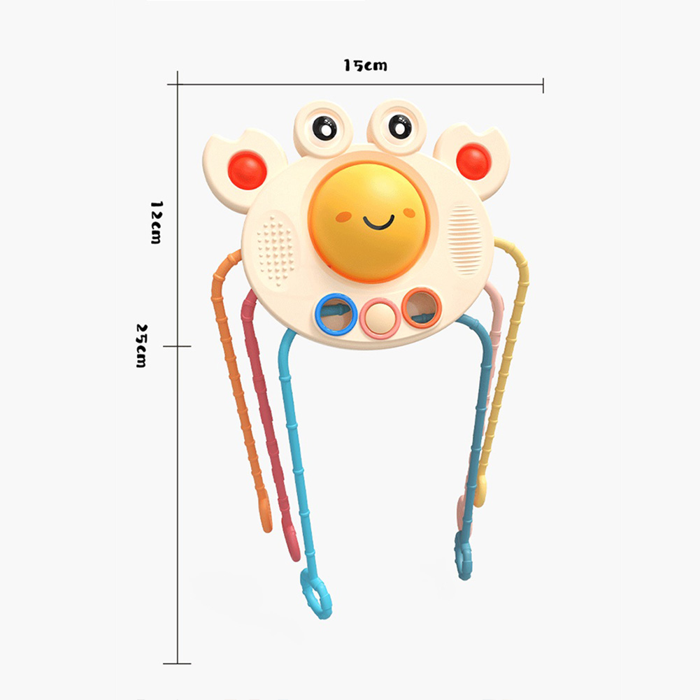Baby Montessori Toys Pull String Sensory Toys Baby 6 12 Months Silicone Develop Teething Activity Toys for Kids Educational Toys