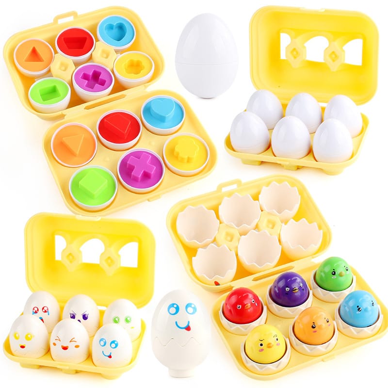 Baby Learning Educational Toy Smart Egg Toy Games Shape Matching Sorters Toys Montessori Eggs Toys For Kids