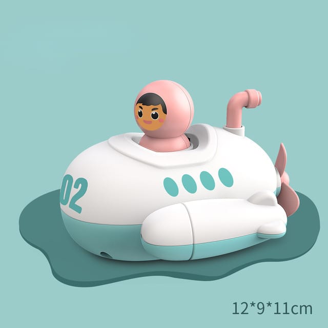 Baby Bath Toys Submarine Wind Up Toy Clockwork Ship Boat Kids Water Toys Swimming Pool Beach Game Toddler Boy Toys Children Gift